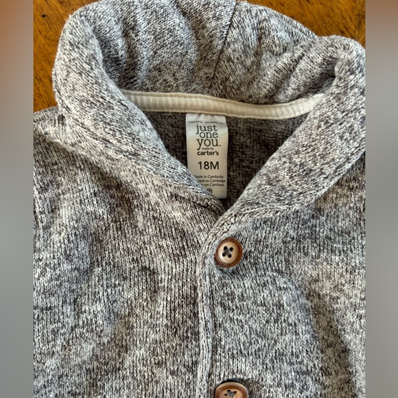 Carter’s Just One You Grey Heathered Sweater & Pants Set - Picture 2 of 5